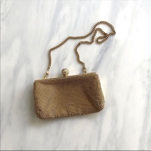 Gold Mesh Chain Evening Bag